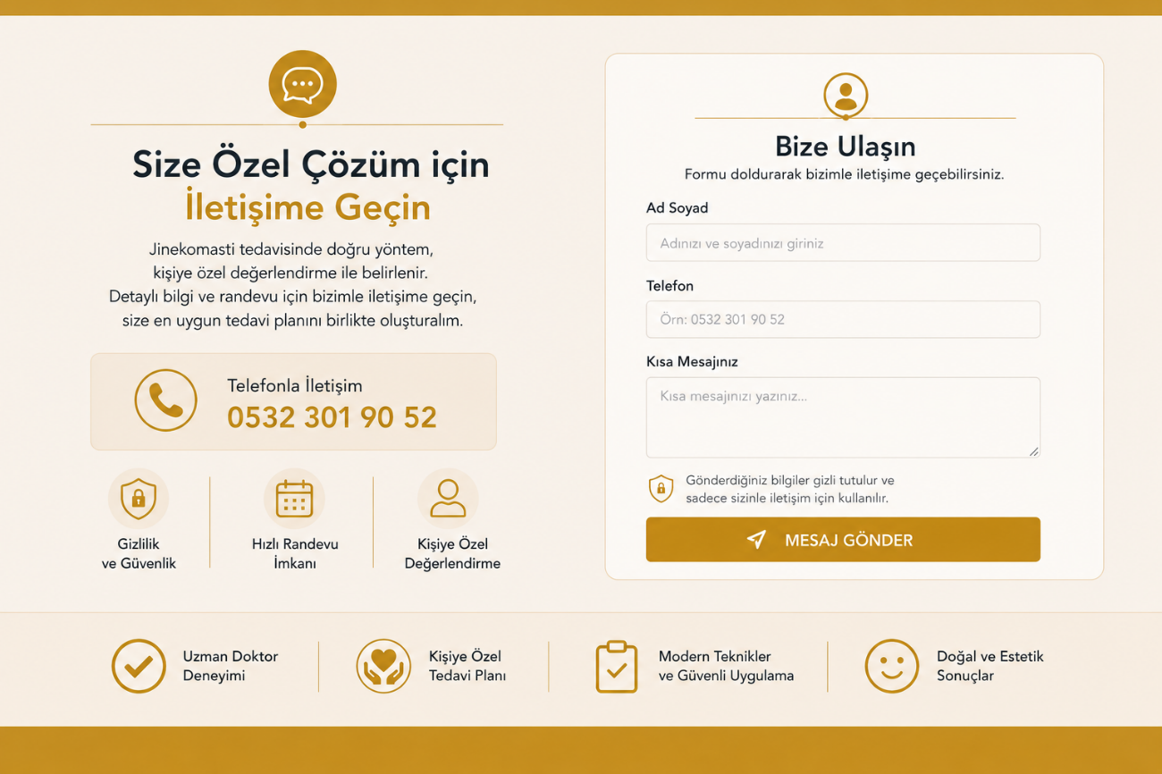Ankara jinekomasti ameliyatı sonuçları