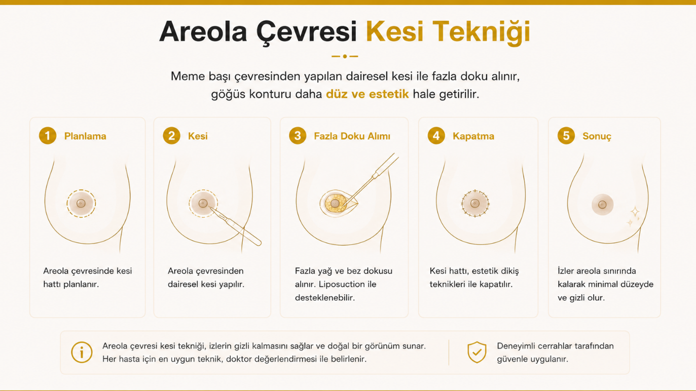 Eksizyon yöntemiyle jinekomasti ameliyatı