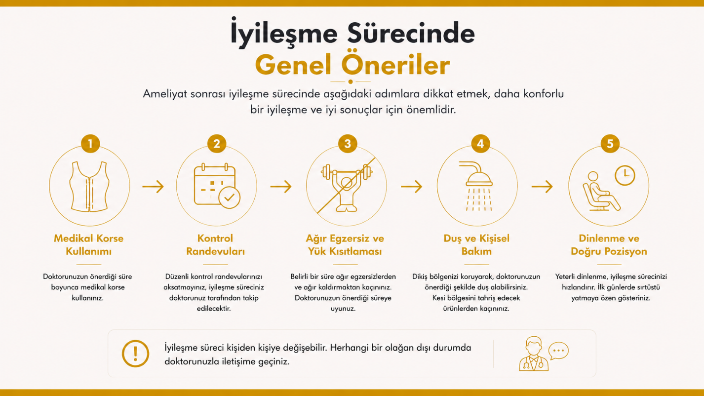 Jinekomasti ameliyatı sonrası iyileşme süreci