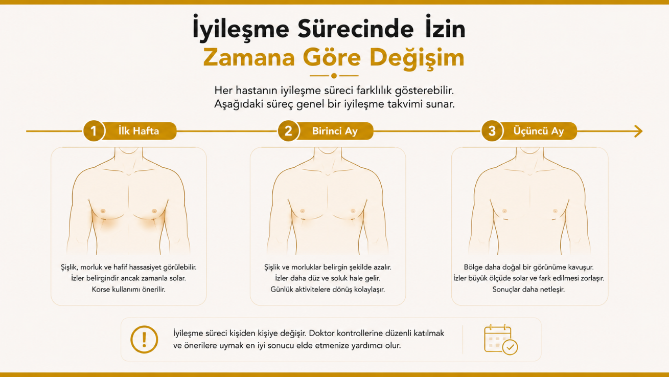 Jinekomasti ameliyatında iz kalır mı