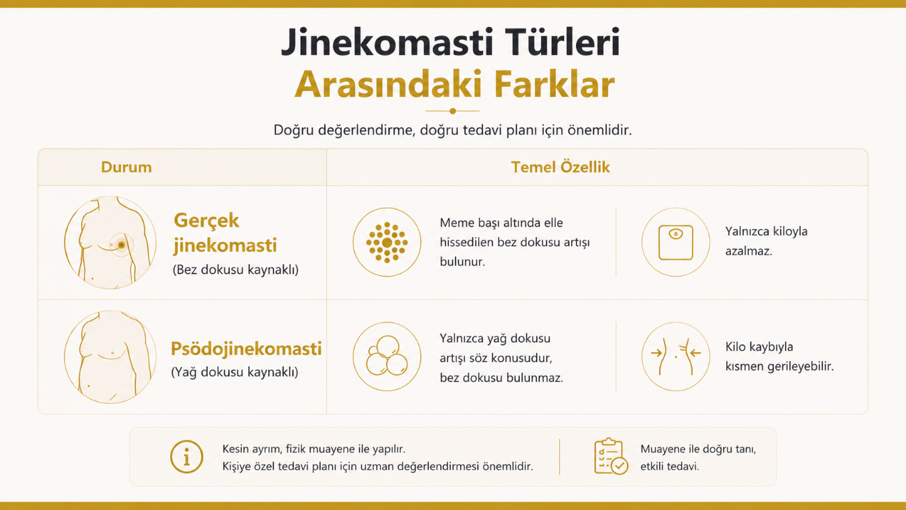 Jinekomasti ile psödojinekomasti arasındaki fark