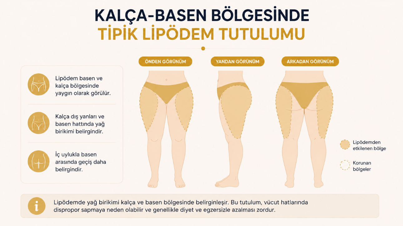 Kalça ve basende lipödem