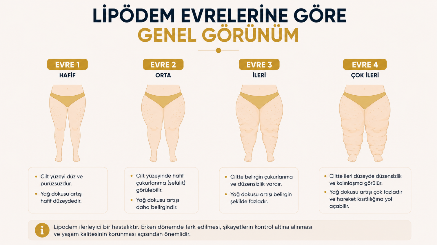 Lipödem evreleri ve değerlendirme